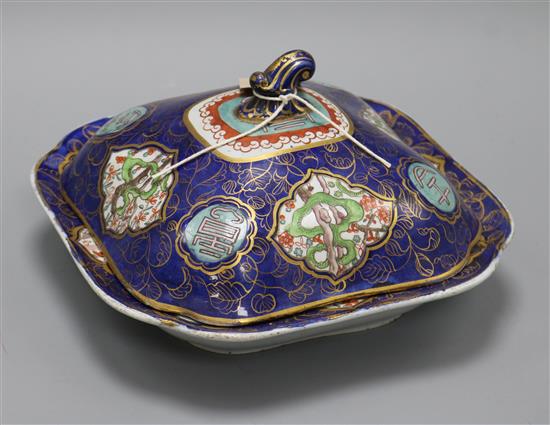 An Ironstone vegetable tureen and cover